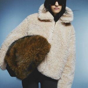 NWT H&M Teddy Fleece Jacket